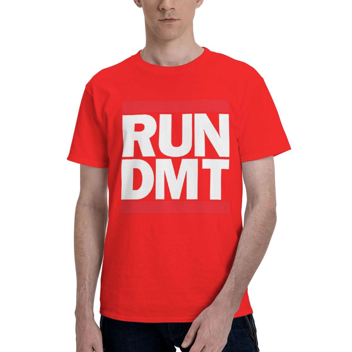 

RUN DMT Dimethyltryptamine 100 Cotton Casual Breathable Confortable Vintage Mens TShirts Clothes Men S