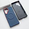 Luxury PU Woven Matte Anti-Slip Phone Case For Samsung Galaxy S26 S25 Edge Ultra Plus Drop Proof Magnetic Charging Protect Cover