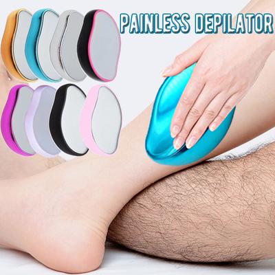 Nový opakovaně použitelný Crystal Hair Eraser Physical Bleame Nástroj na odstranění chloupků Bezbolestný Bezpečný Epilátor Odstraňovač chloupků na těle Depilace Skleněný holicí strojek