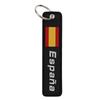Spanish Embroidery Key Fobs Quotes Key Tags Keychain For Motorcycle Cars Key Holder Chaveiro Friends Gift