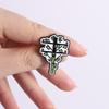 Streetwear Skeleton Hand Money Tree Enamel Pins Cool Gesture Brooches Trendy Lapel Badges for Backpacks Edgy Gifts For Teens