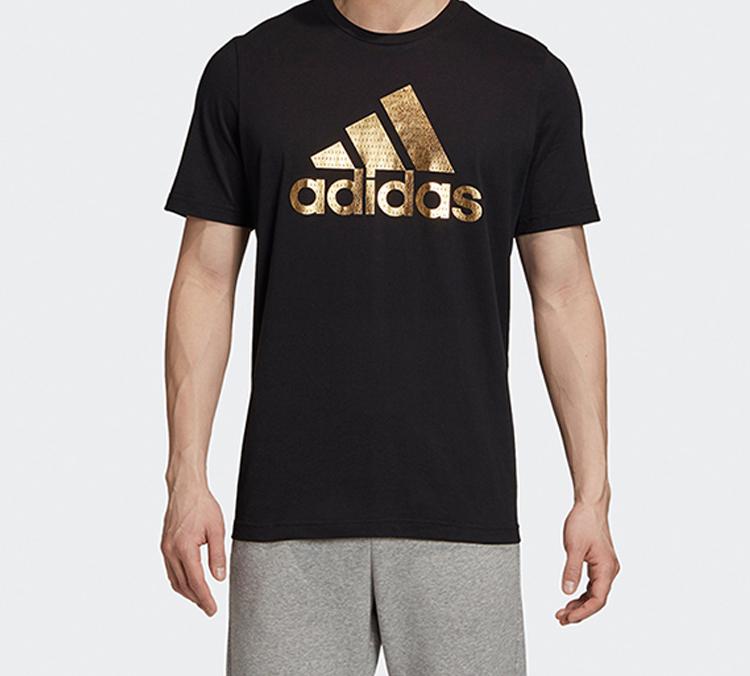 Men's T-Shirt Adidas Set in Sleeve T Shirt Men's Black
