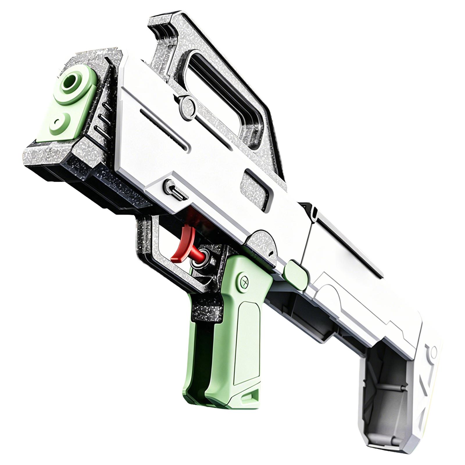 

Foldable Water Blaster Toy Gun Kids Rapid Fire Water Shooter Large Capacity Long Range Outdoor Water Play Toy білий