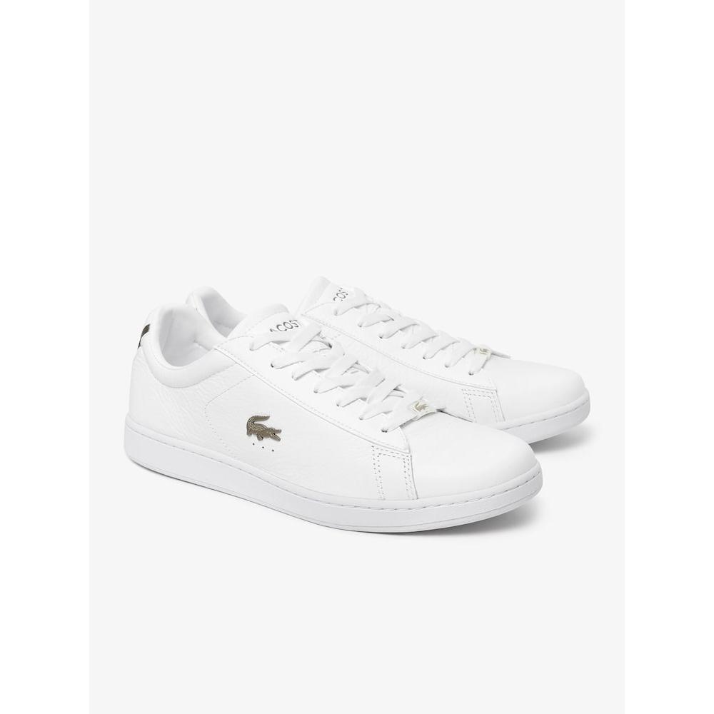 Lacoste Mens Canabee Evo Leather Platinum Detail Sneakers Rz0006m54g 21g q2nRz0006m54g21g