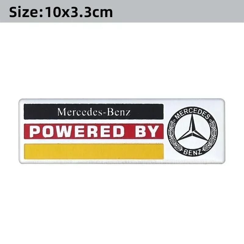 3D Aluminium Car Logo Sticker Decals Auto Decoration Accessories For Mercedes Benz AMG W204 W205 W203 W211 W212 W213 W201 W210