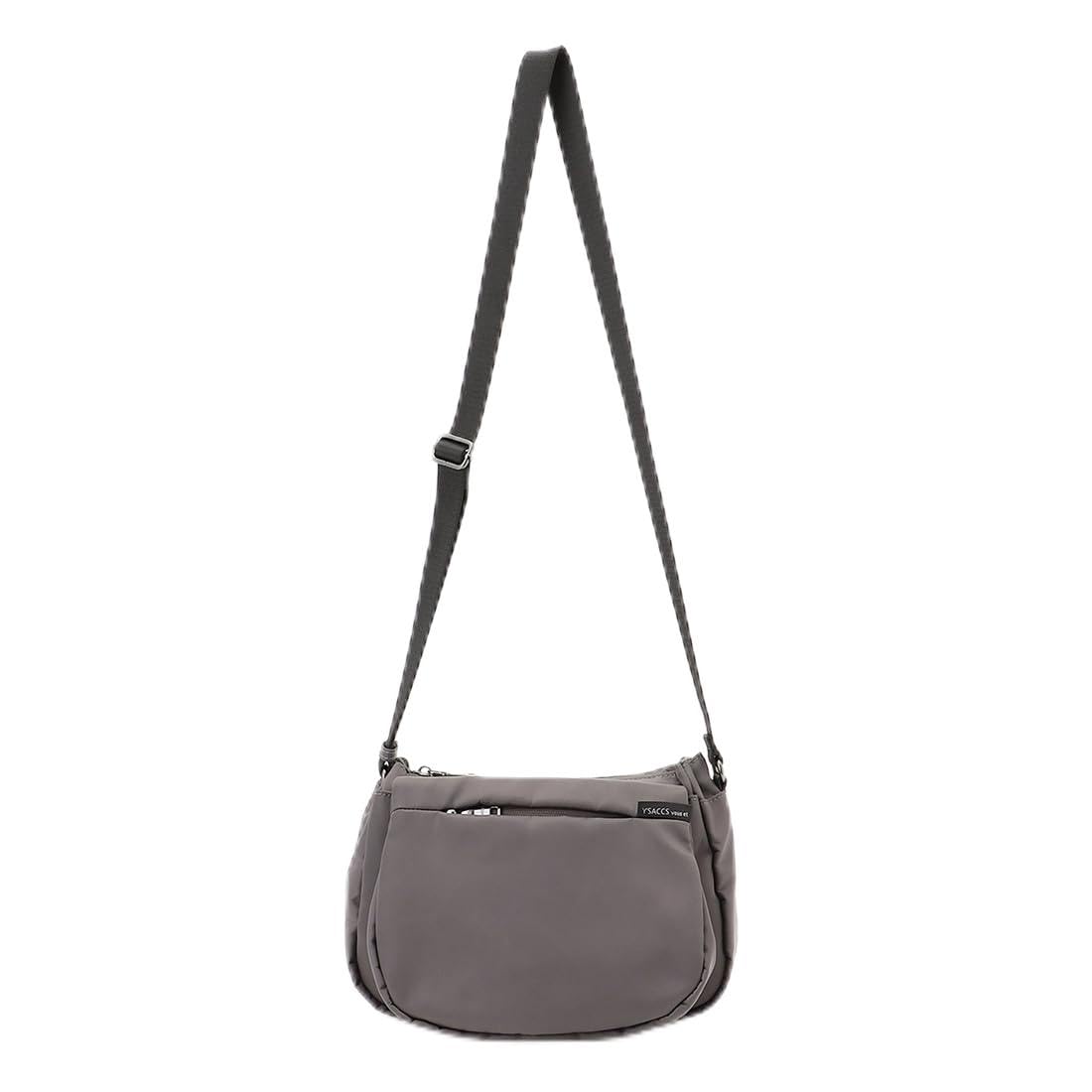 

Shoulder bag vous et front zipper shoulder bag gray [Isaac] (11)