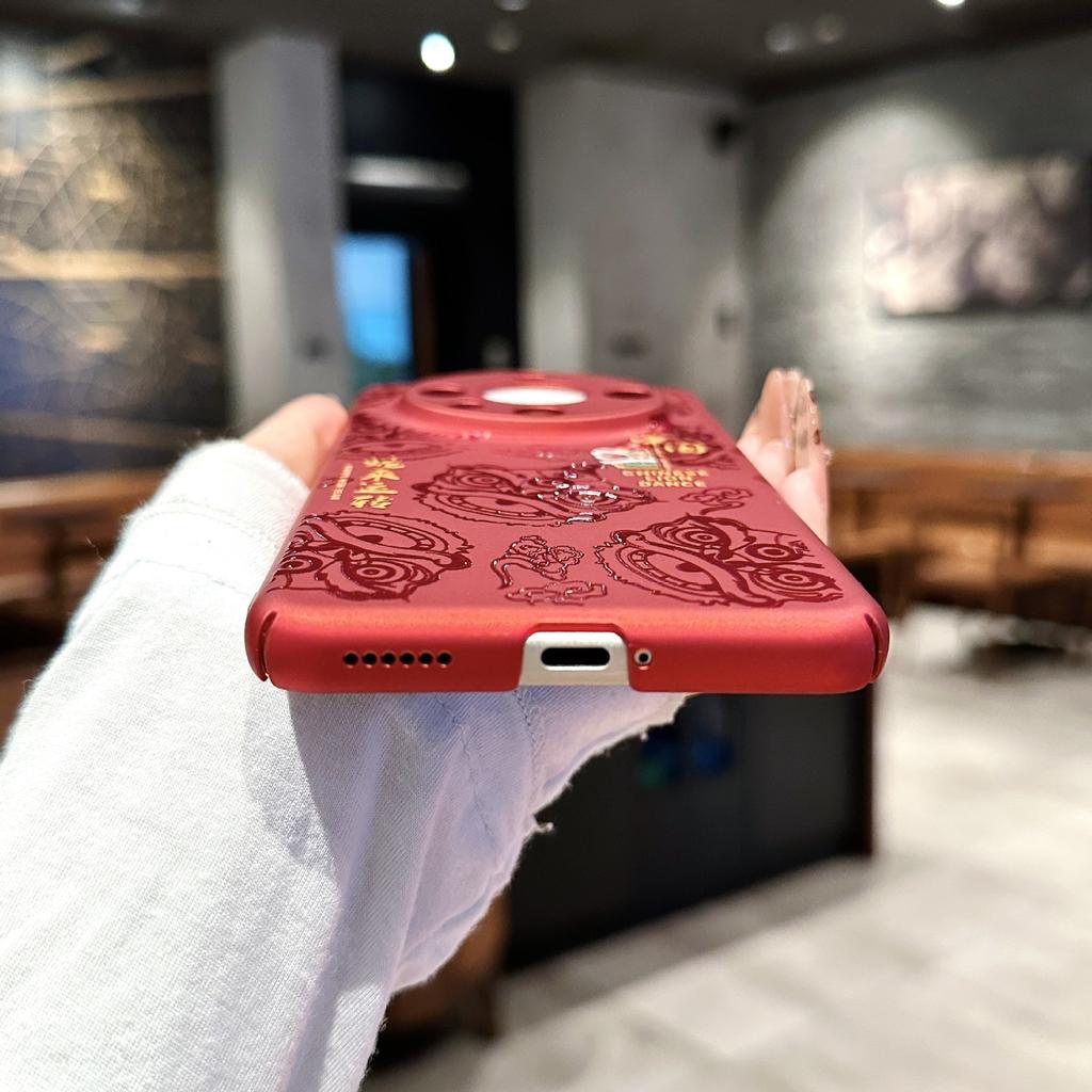 Huawei Mate70pro Auspicious Snake Phone Case, Mate60 New Year Skin-like P70 Anti-drop Protective Case