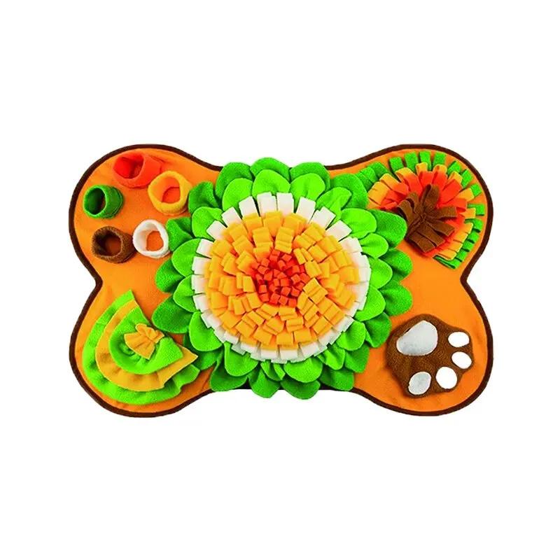 Interactive Dog Smell Training Mat New Pet Foraging Entertainment Slow Food Blanket Educational Interactive Pet Toys