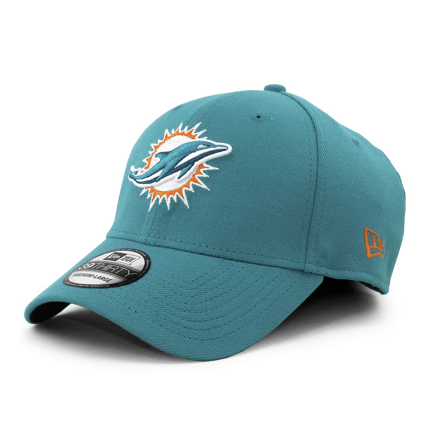 

New Era Miami Dolphins 39THIRTY NFL TEAM CLASSIC FLEX FIT Эластичный размер 3930 КЕПКА, Посадка, (S/M, Прибл.. 55,8-57,7см) [Использовал]