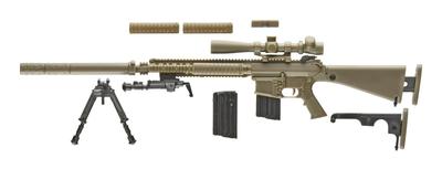 Tomytec Little Armory LA110 M110SASS Typ Unbemalter Spritzgussbausatz 333548 1/12