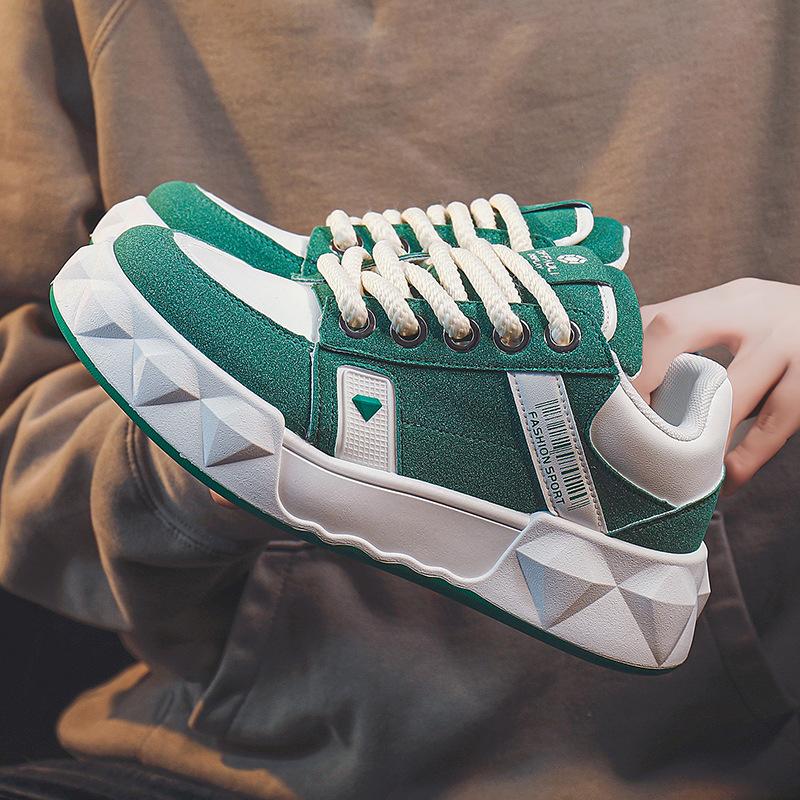 

Ретро-платформа Папины туфли Спортивные скейтборд обувь Отдых Хлеб Обувь Мужская 44 зелёный