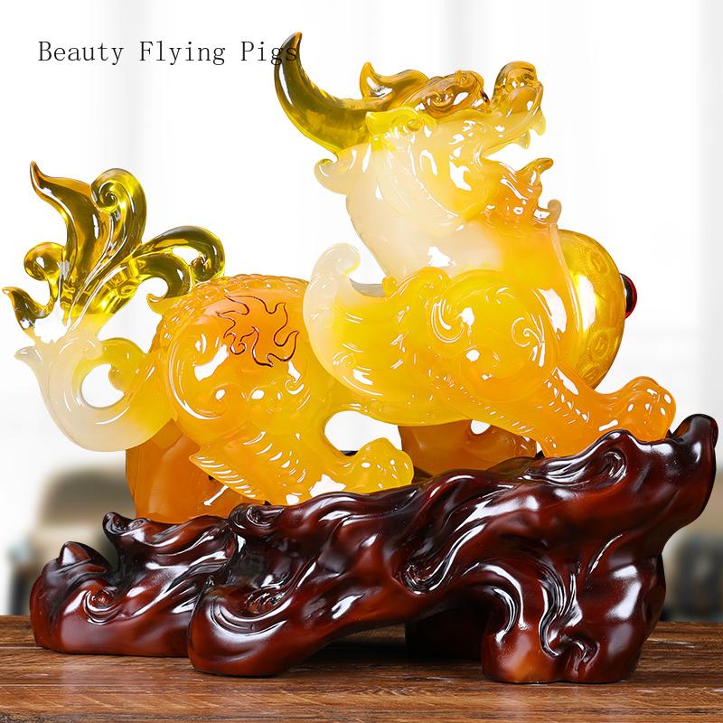 New Chinese Resin Pixiu Decoration Living Room Office Decoration New House Relocation Shop Opening Gift Feng Shui