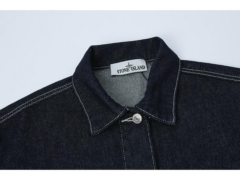 Unisex Podzimní Retro Džínová Bunda s Kamenným Praním, Roztrhanými Detaily a Límcem