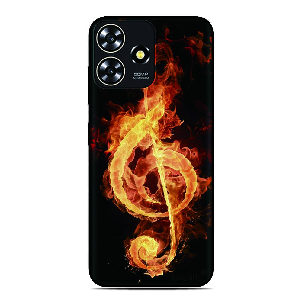 Flame Musica Phone Case For Blackview Wave 9C 8C 6C Shark 9 Color 8 Oscal C80 C70 C60 C30 C20 Pro Flat 2 1C 2C Tiger 13 12 Cover
