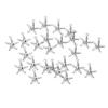 50pcs Stainless Steel Beach Jewelry Small Ocean Starfish Pendant Starfish Pendant  Earring Making