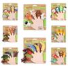 Safety Mini Animal Hand Puppet Colorful Dinosaur Finger Puppet Doll Finger Puppet Toy Set  Gifts