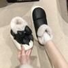 Fashion Women's Snow Boots Winter Warm Thick Ankle Boots Outdoor Anti Slip Furry Bow Cotton Shoes Comfortable Boots