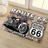 1pc Rug Motorcycle Pattern Area Rugs | Indoor and Outdoor Entrance Door Mats Bedrooms Living Room Bathroom Cafe Home Decoration