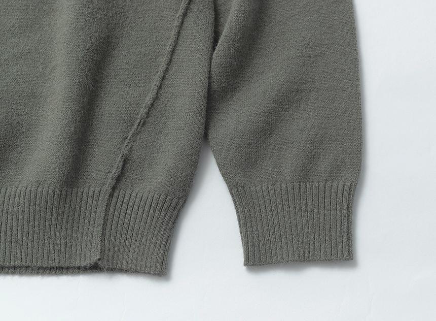 Beullumeol Pbt Wool Crew Neck Knit - Olive Green