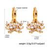 Elegant Butterfly Pendant Earrings with Copper Inlaid Zirconia