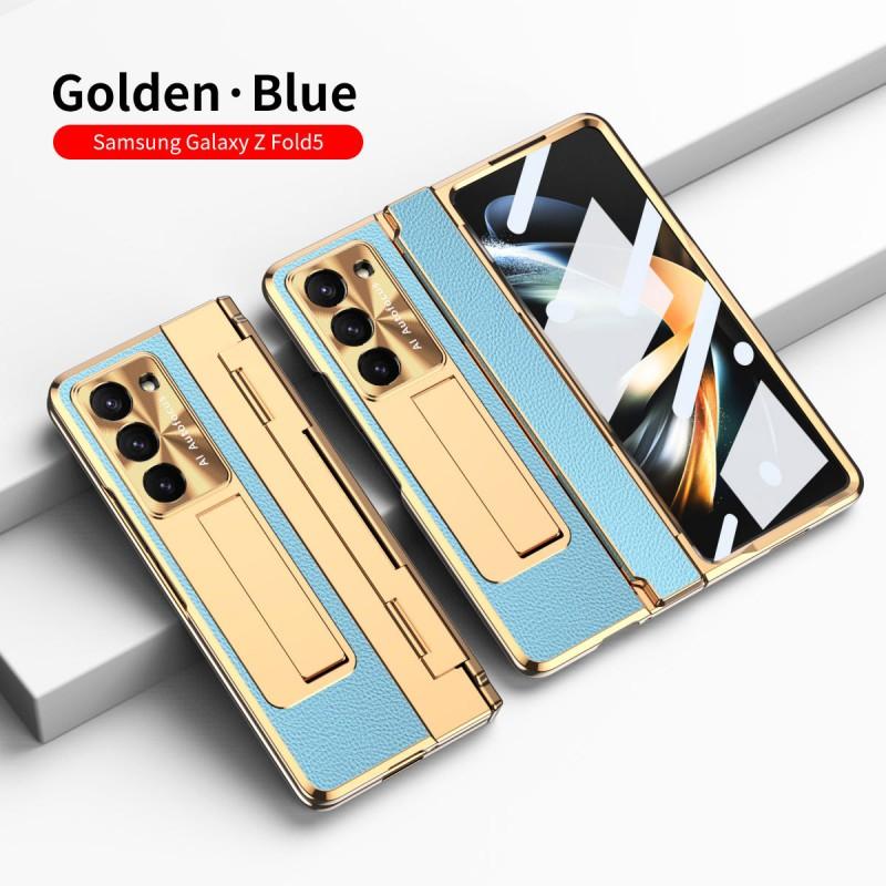 Premium Leather Case Galaxy Z Fold 7 / 6 8 With Pen Slot Full Coverage Shockproof Protection Hidden