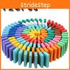 Wooden Domino Blocks Ideal For Children's Brain Development Non-electric And Diy Packaging Blister Customizable Water-based Paint