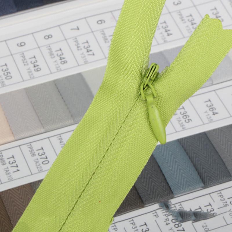 Invisible Zipper for Skirt, Pants, or Shirt Fabric (18-70CM, Various Colors)