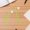 10Pcs Lily of Cute Gel Pens Plastic Flower Shaped Pens Smooth Writing Student Supplies Prize Gifts Bulk