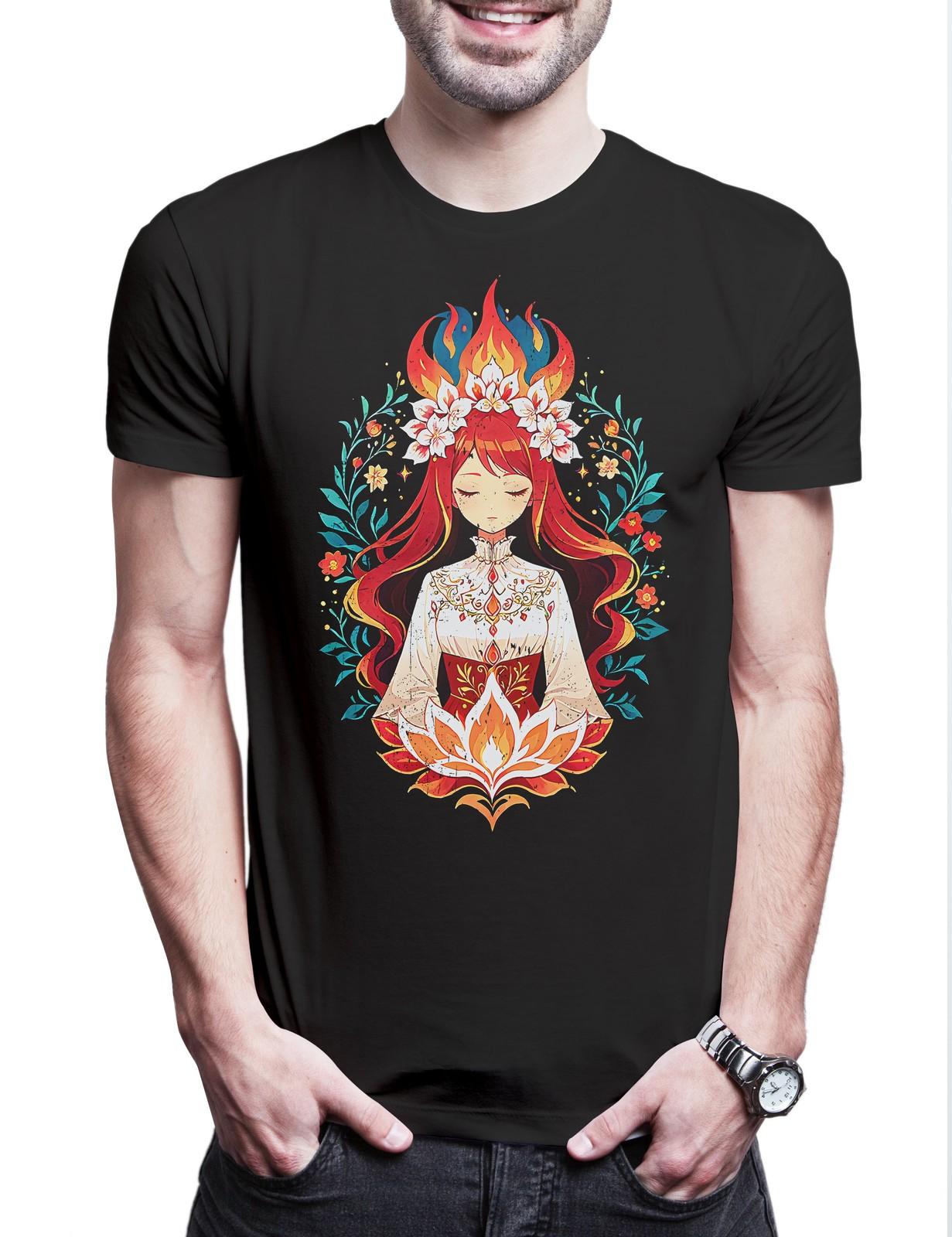 

Fire Goddess Herren T-Shirt Mens Womens Tees Top Feuer Göttin Fantasy Elves Elfen Fairy Fairies Lord 4XL