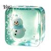 Clear Cube Fidget Toy Stress Relief for Halloween Christmas, Anxiety Reduction Ice Squeeze Holiday Toy, Slow Rising Sensory Gift Party Favors