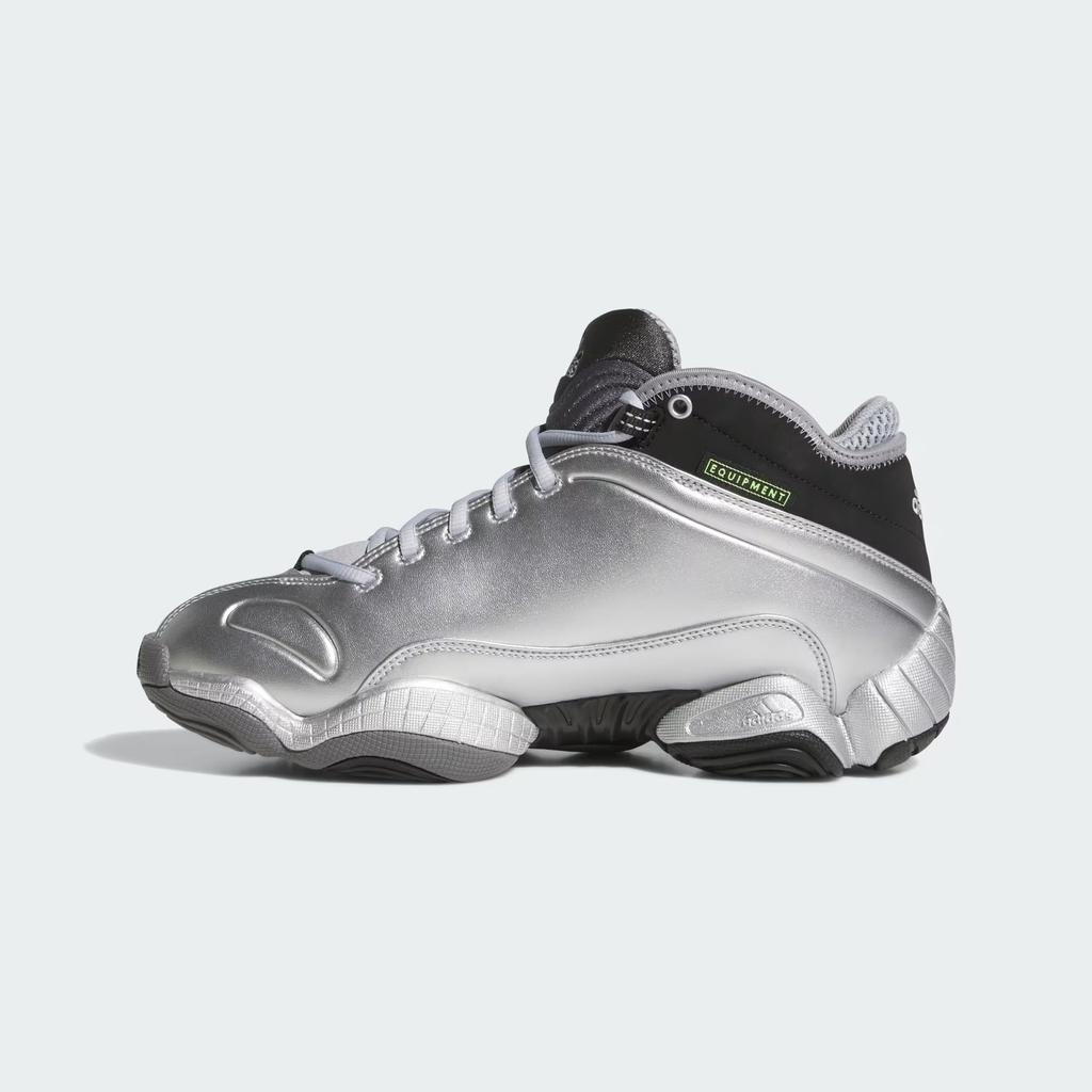 adidas Crazy 3 Silver Metallic Unisex Sneakers Grey Core-Black Halo-Silver JR9683