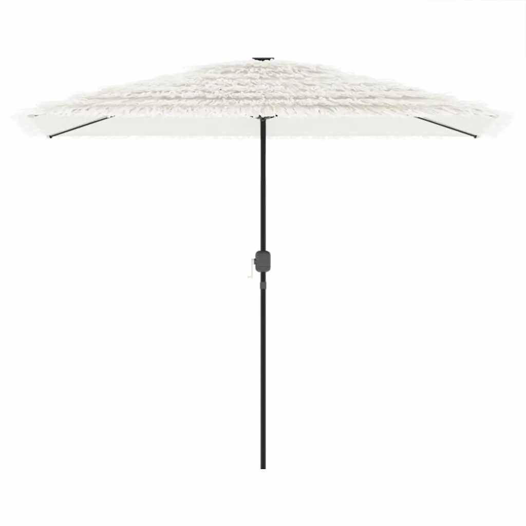 White Sun Umbrella with Steel Pole 300 x 200 x 250 cm