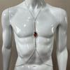 New Water Drop Bra Chain Nightclub Jewelry Simple And Sexy Rhinestone Body Chain Chest Chain