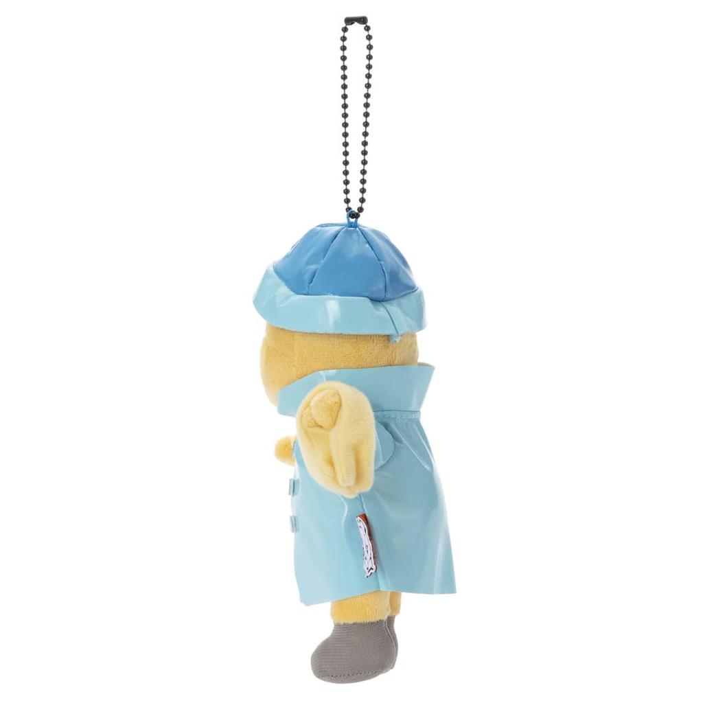 Disney Character Costume Series Ball Chain Mascot Winnie the Pooh (Raincoat) Approximately 16cm Tall