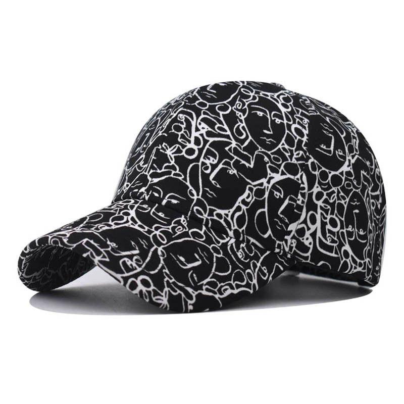 Cartoon Baseball Cap, Printed Duckbill Cap, Neutral Outdoor Sun Hat