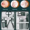 Professional 7-18 Piece Nail Care Kit Stainless Steel Manicure Nail Clippers High Aesthetic Value Portable and Practica Tools
