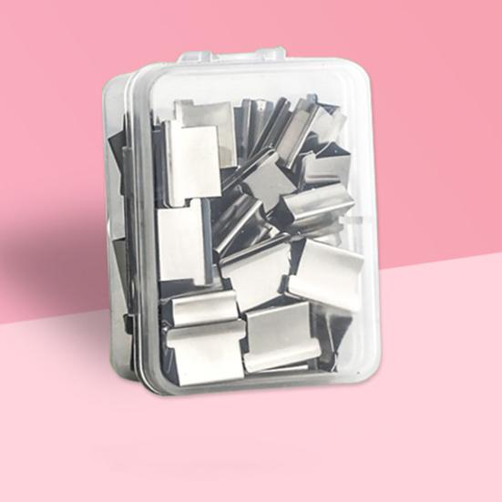 Yousheng Paper Binder Push Clip Refills, Reusable Stainless Steel Binding Clips for Office File Organization, Long Tail Document Clips for