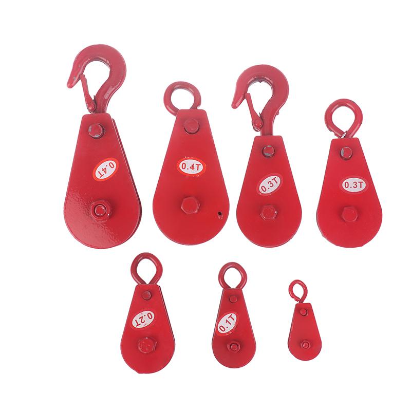 

1PC Suspension Hook Suspension Ring Rolling Pulley 0.05T/0.1T/0.2T/0.3T/0.4T Fixed Pulley Wheel Round Ring Dynamic Pulley Set 0.05T Ring