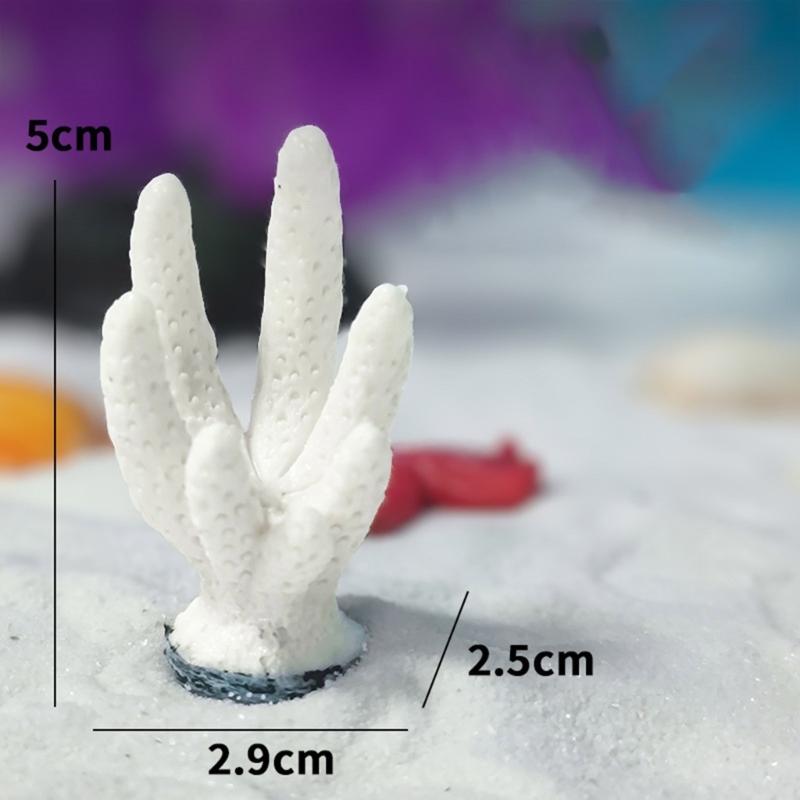 10pcs Colorful Artificial Corals Reef Decoration Simulation Corals Landscape for Bettas Fish Tanks Lovely Styles