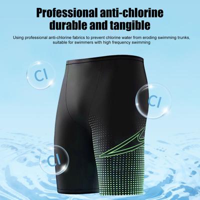 Trajes de Baño para Hombre Pantalones Cortos de Playa Alta Elasticidad Transpirable Impermeable Secado Rápido Traje de Baño Anti-UV Ajuste Ceñido Trajes de Baño