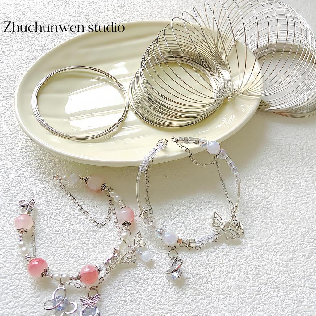 Pierścień z drutu ze stali pamięciowej do tworzenia bransoletek i pierścionków z koralików perłowych DIY