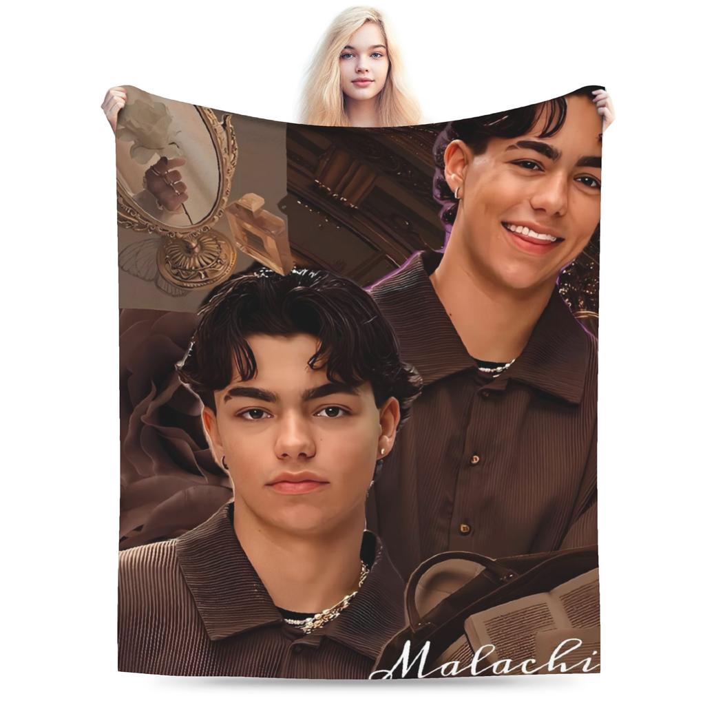 Malachi Bartons  Super Warm Blanket  Students Plush Throw Blanket Funny Home Decor Flannel Bedspread Sofa Bed Cover