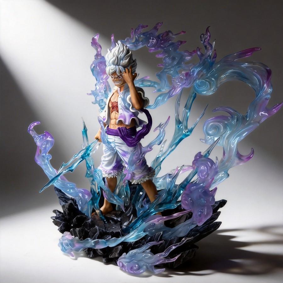 One Piece Luffy Gear 5 (Nika Form) Action Figure 30cm JT Statue Anime Model Decoration Gift for Fans