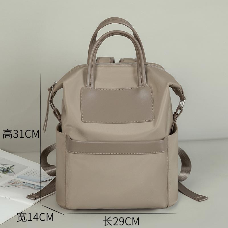 2024 Spring/Summer New Oxford Cloth Backpack for Women, Fashionable Versatile Travel Handbag, Waterproof Nylon School Bag