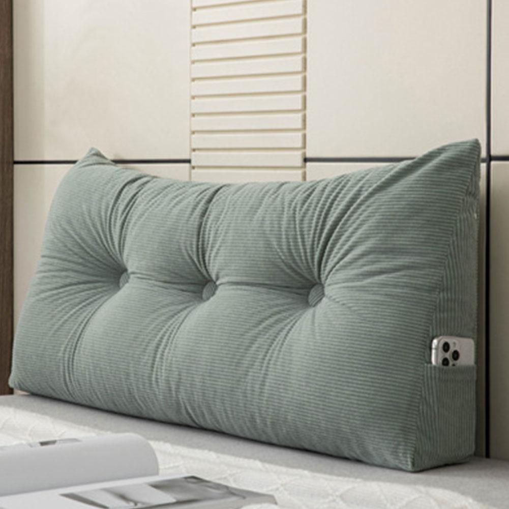 European Headboard Pillow Triangular Wedge Headboard Cushion Thickened Bed Headrest Pillow Removable Reading Backrest