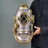 45.72 Cm Diving Helmet Heavy Boston Sea Scuba Diving Divers Helmet with Wooden Base Marine Nautical Home Décor Item