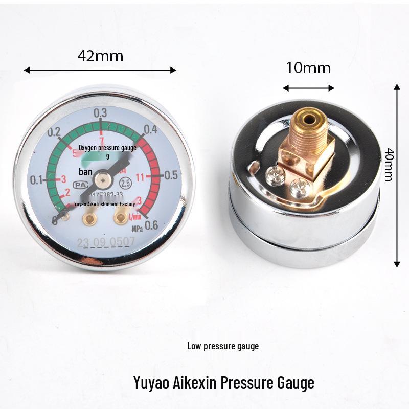 Household Oxygen Cylinder with Single Pressure Gauge Valve