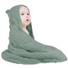 2pcs Hooded Baby Towels for Newborn 35*35inch 100% Muslin Cotton Baby Towel with Hood Warm Sleeping Swaddle Wrap for Infant, Kid