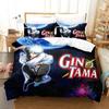 3D Printed Gintama Bedding Set Anime Gintoki Sakata Duvet Cover Double Twin Full Queen King Adult Boys Bedclothes Quilt Cover