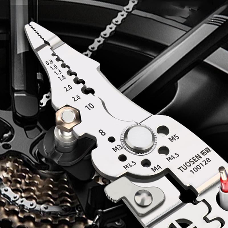 Multifunctional Wire Stripper Tools Electrician Wire Splitter Wire Winding Pliers Crimping Pliers Electrician Repair Hand Tool